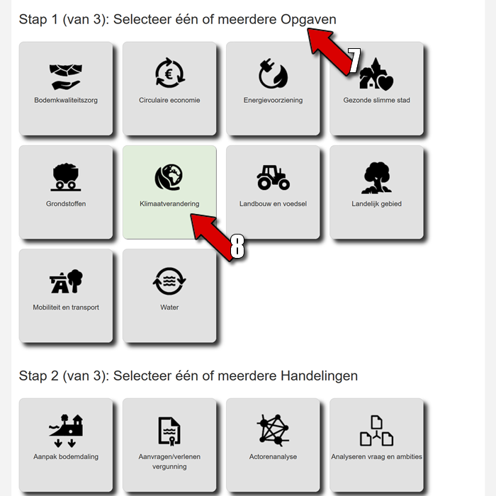 Schermafdruk: routeplanner - opgave